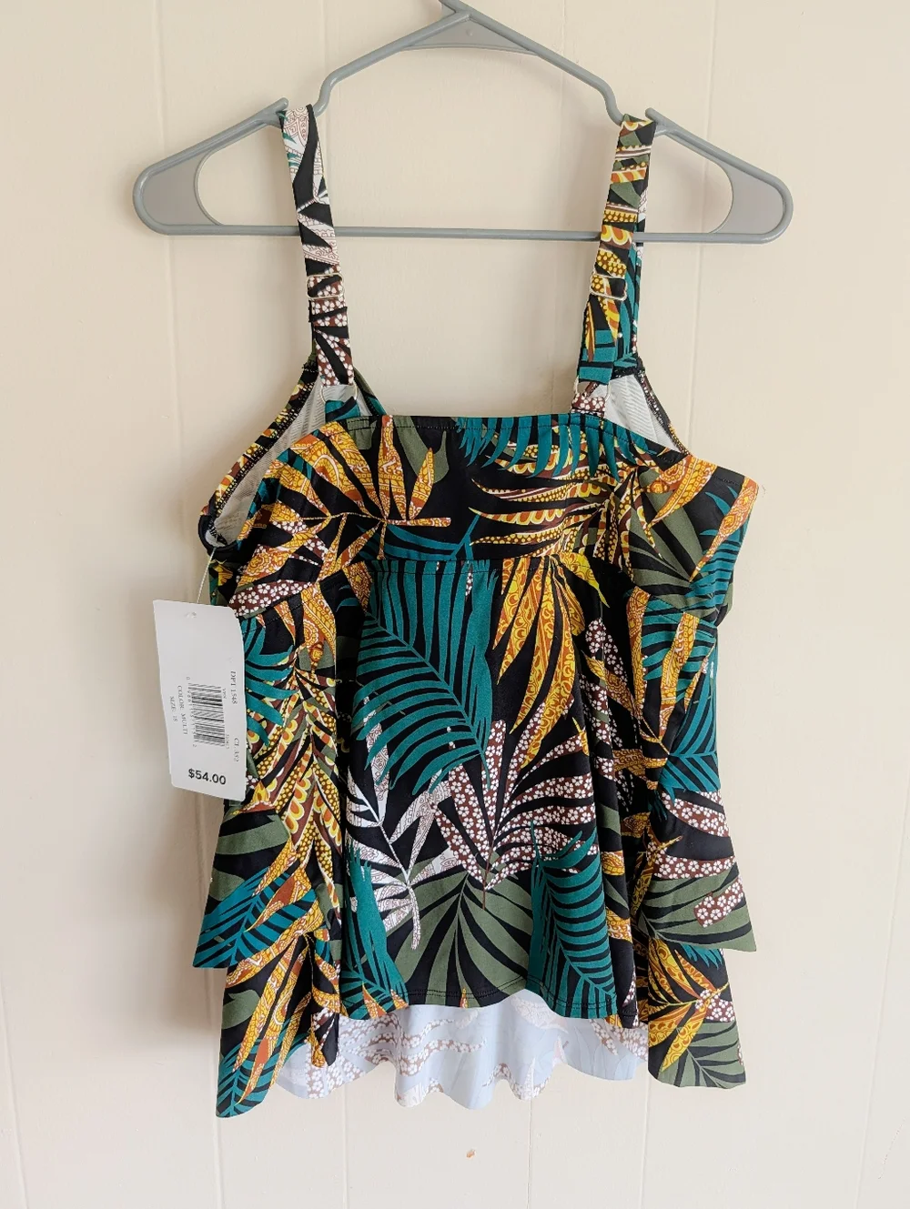 Penbrooke Fauna Print Tankini Swim Top - Picture 2 of 3